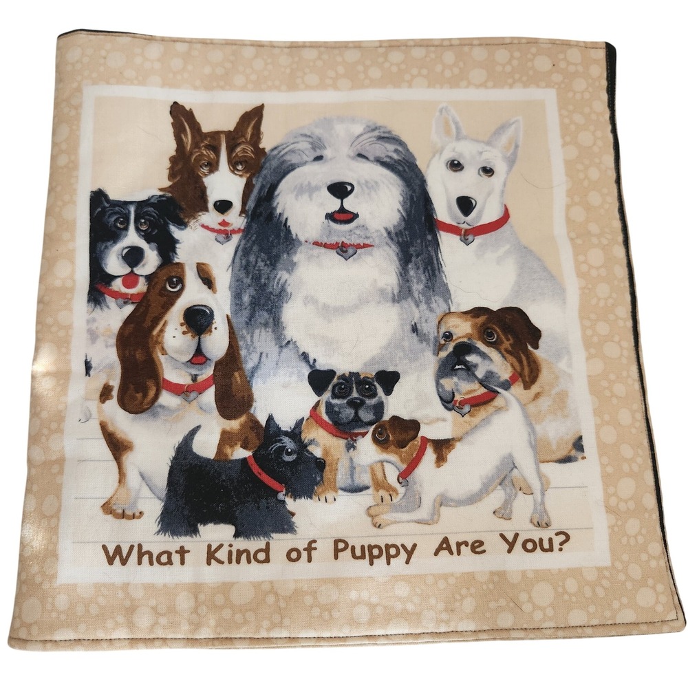 Avlyn What Kind of Puppy Are You Fabric Book Michele Wojcicki‎ Humane Society
